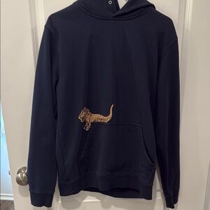 Coach Men's Navy hoodie with Dinosaur Patch, size S